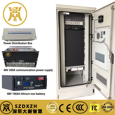 32U Outdoor Power Cabinet Geïntegreerde voedingsbak met ingebouwde schakelstroom en PDU