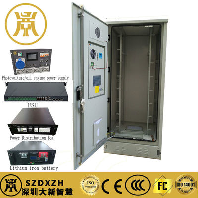40U Outdoor Power Cabinet Geïntegreerde Cell Site Cabinet Met Rectifier System UPS