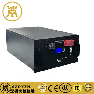 Zwarte Lithiumbatterij 19 inch Rack Lithium ijzeren Batterij 150AH