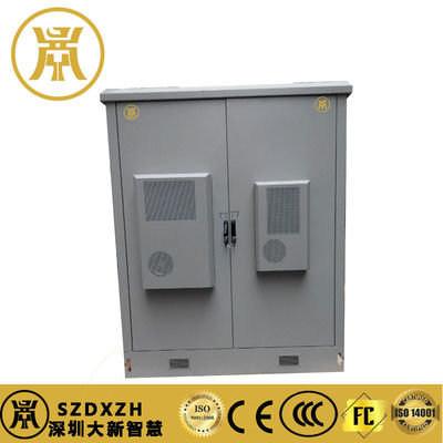 2 compartimenten Buitenaangedreven kast IP55 Backupbatterijkast met koeling