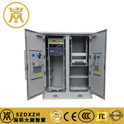 2 compartimenten Buitenaangedreven kast IP55 Backupbatterijkast met koeling